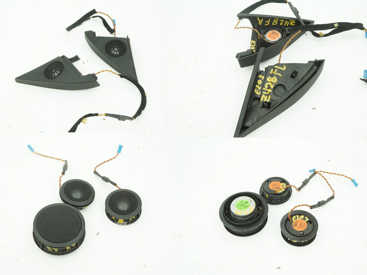 04-10 BMW 645i 650i E63 E64 Subwoofer Speaker Front Rear LH RH SET 6513914313301