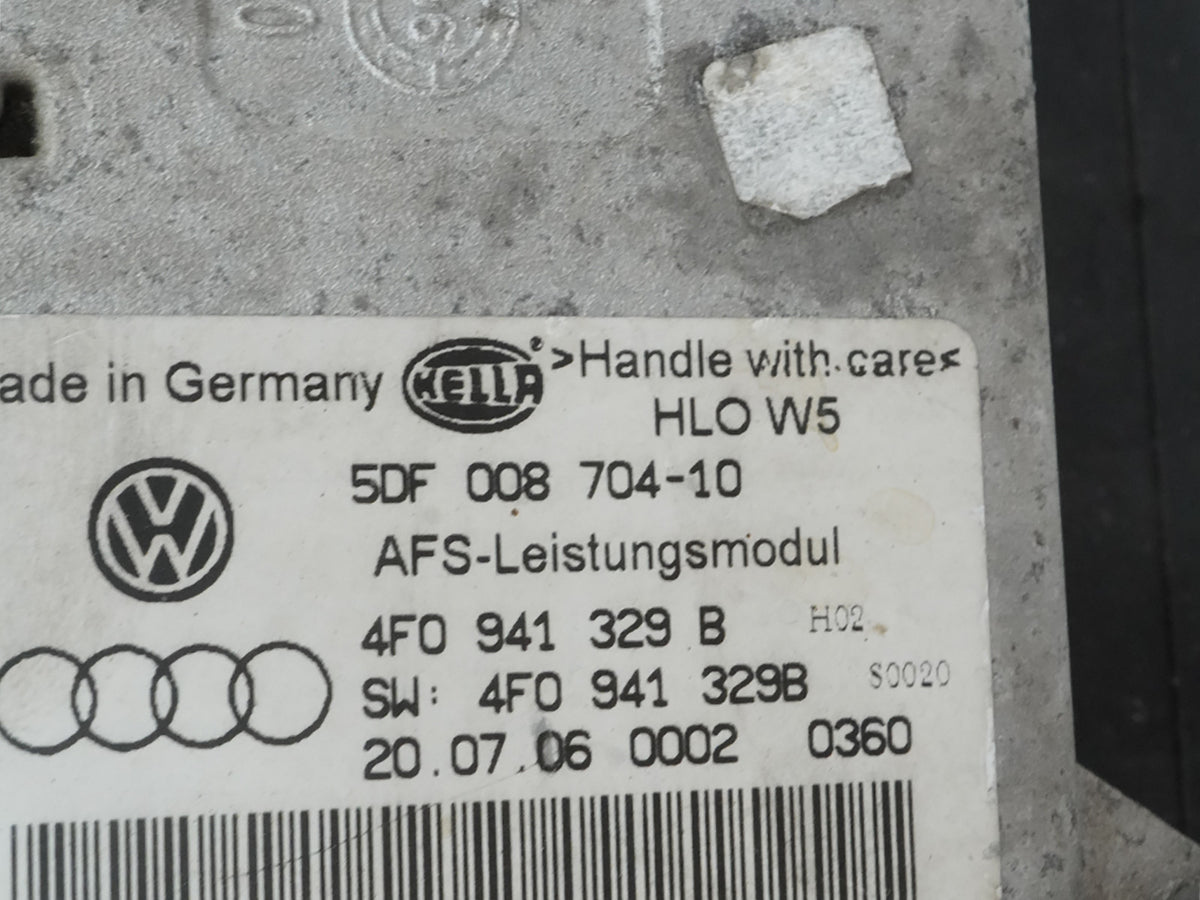 05-08 Audi A6 C6 Right Side Xenon Adaptive Headlight Headlamp 4F0941328B OEM