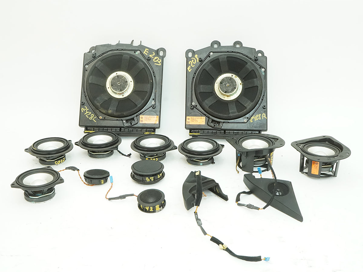 04-10 BMW 645i 650i E63 E64 Subwoofer Speaker Front Rear LH RH SET 6513914313301