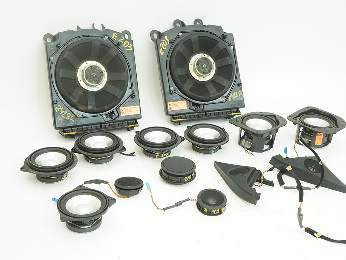 04-10 BMW 645i 650i E63 E64 Subwoofer Speaker Front Rear LH RH SET 6513914313301