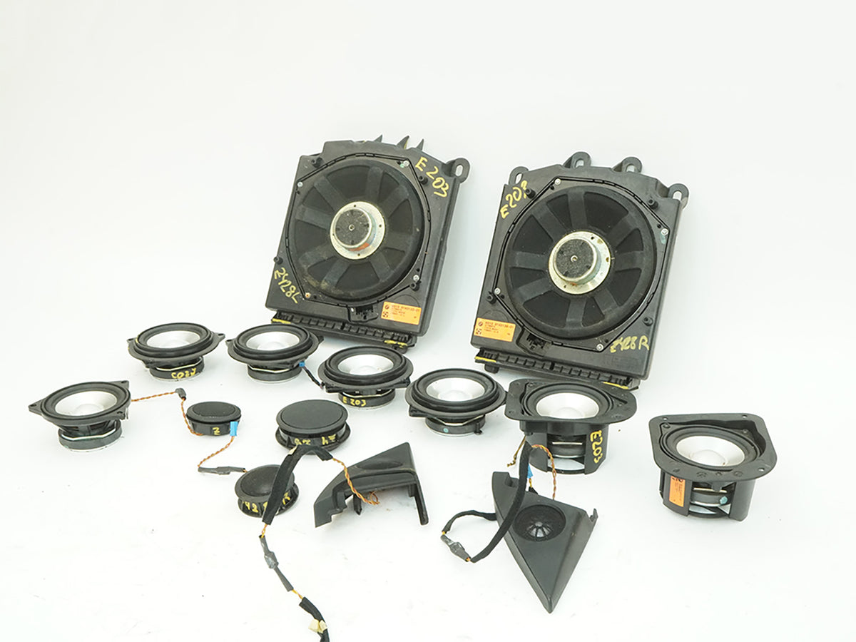 04-10 BMW 645i 650i E63 E64 Subwoofer Speaker Front Rear LH RH SET 6513914313301