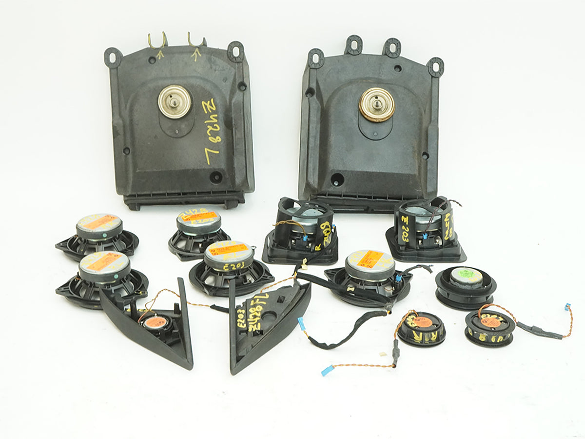 04-10 BMW 645i 650i E63 E64 Subwoofer Speaker Front Rear LH RH SET 6513914313301
