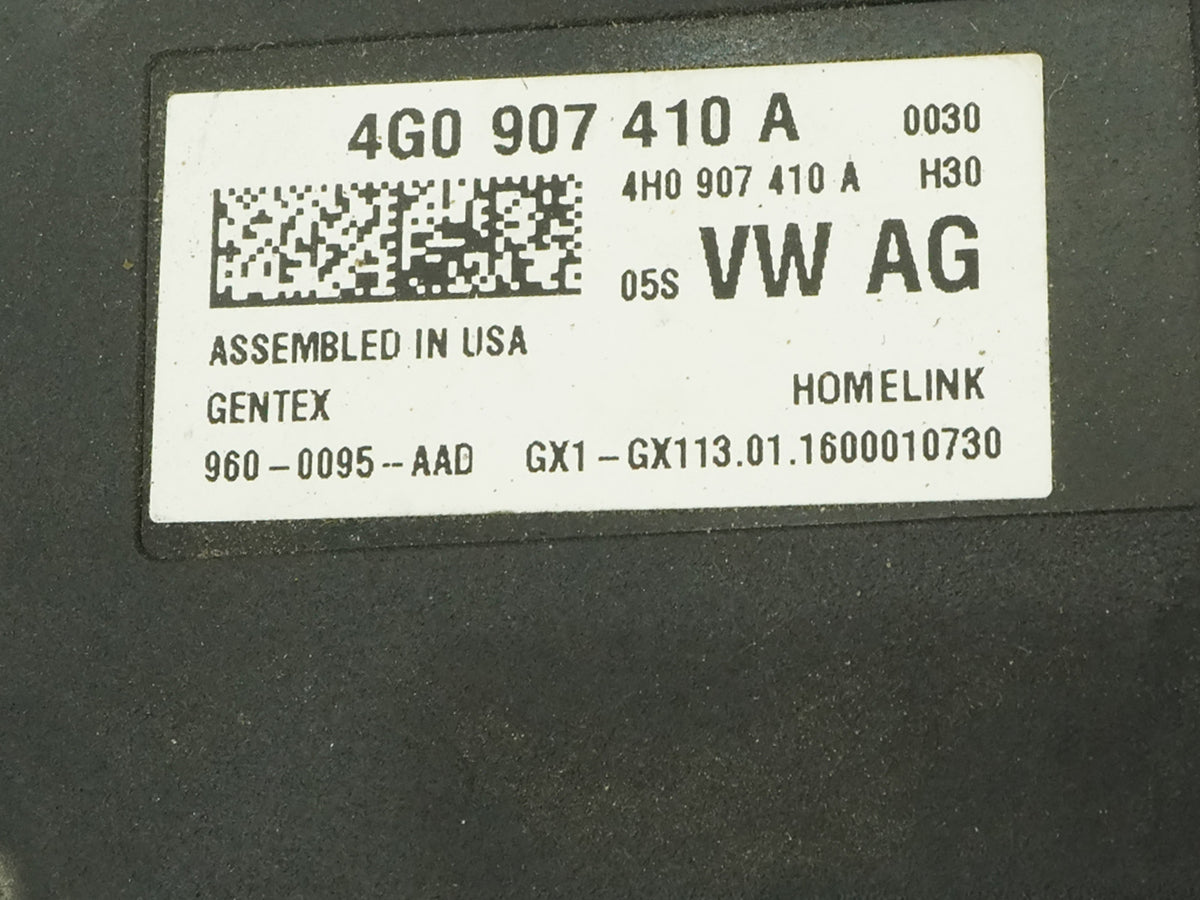 13-17 Audi S6 C7 Homelink Garage Door Opener Control Module Unit 4G0907410A OEM