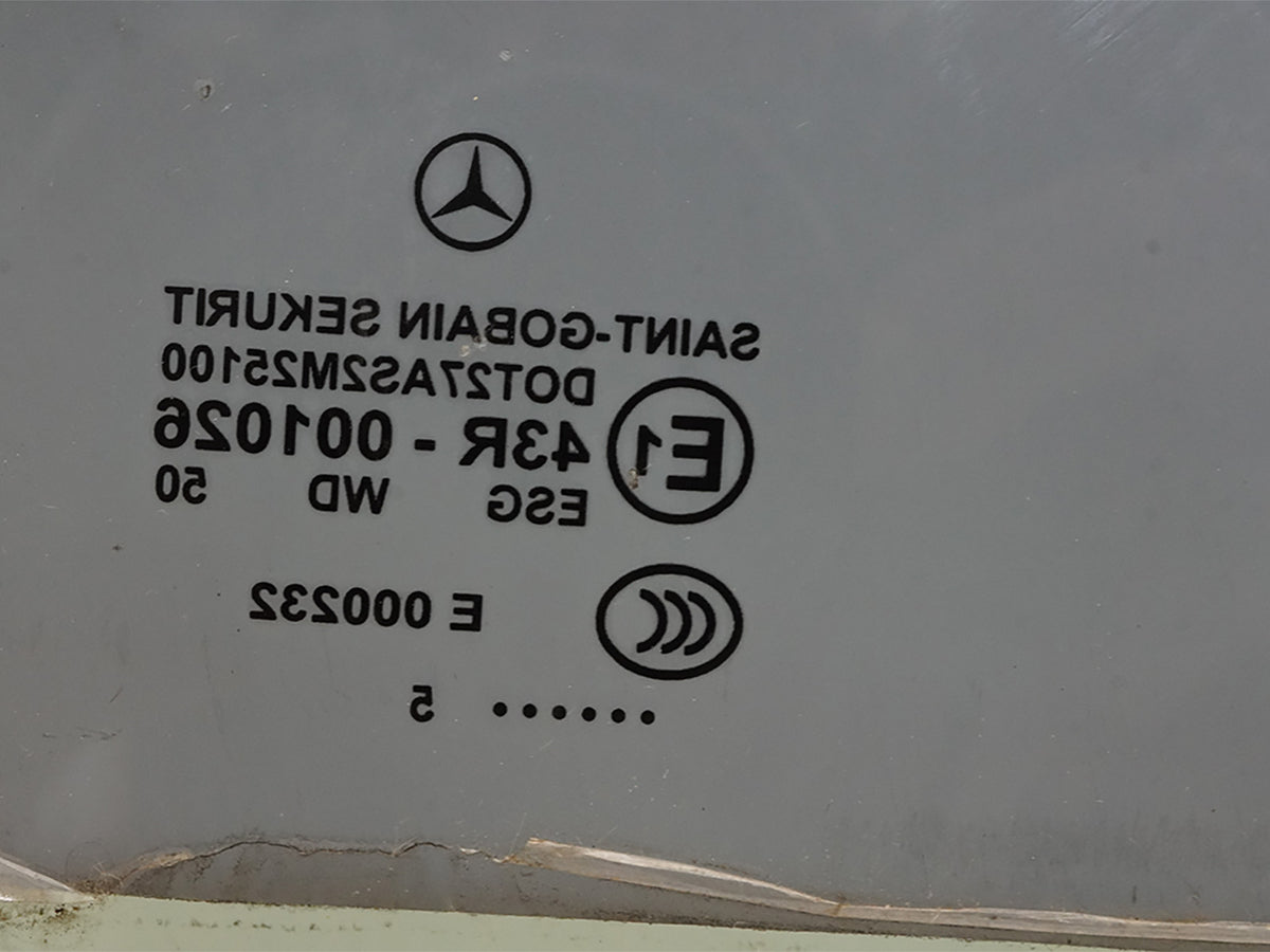 03-12 Mercedes SL500 SL600 SL55 R230 Front LH Door Window Glass 2307250110 OEM