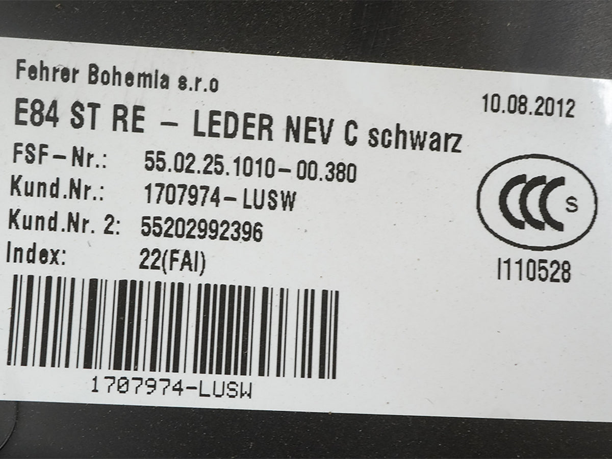 12-15 BMW X1 E84 Rear Left Right Seat Bolster Cushion Trim Panel 55202992396 OEM