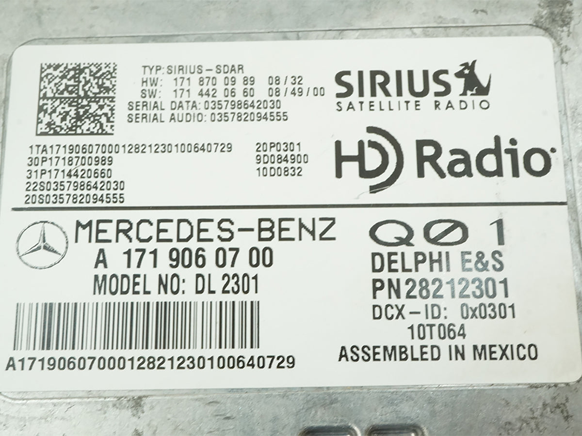 2010-2011 Mercedes E350 W207 C207 Satellite Sirius Radio Module 1719060700 OEM