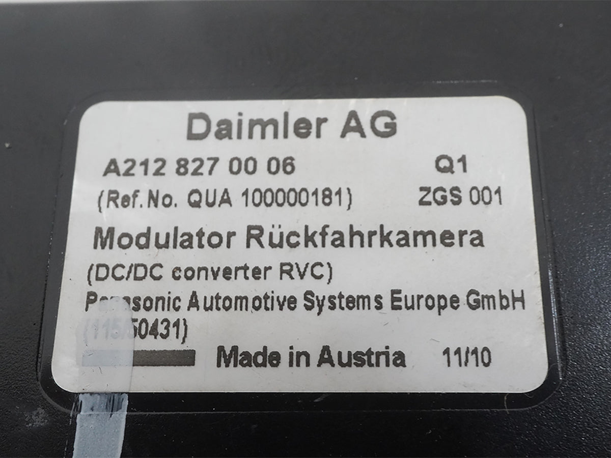 10-13 Mercedes E350 E550 W207 Rear View Backup Camera Module A2128270006 OEM