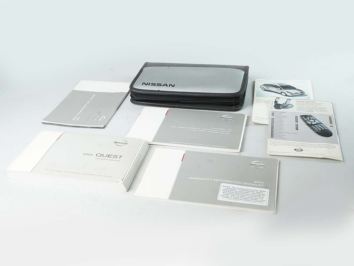 2004 Nissan Quest Manual Owners Drivers Operator Information Books W Case OEM