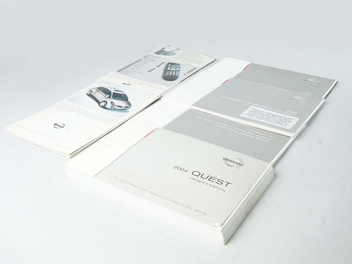 2004 Nissan Quest Manual Owners Drivers Operator Information Books W Case OEM