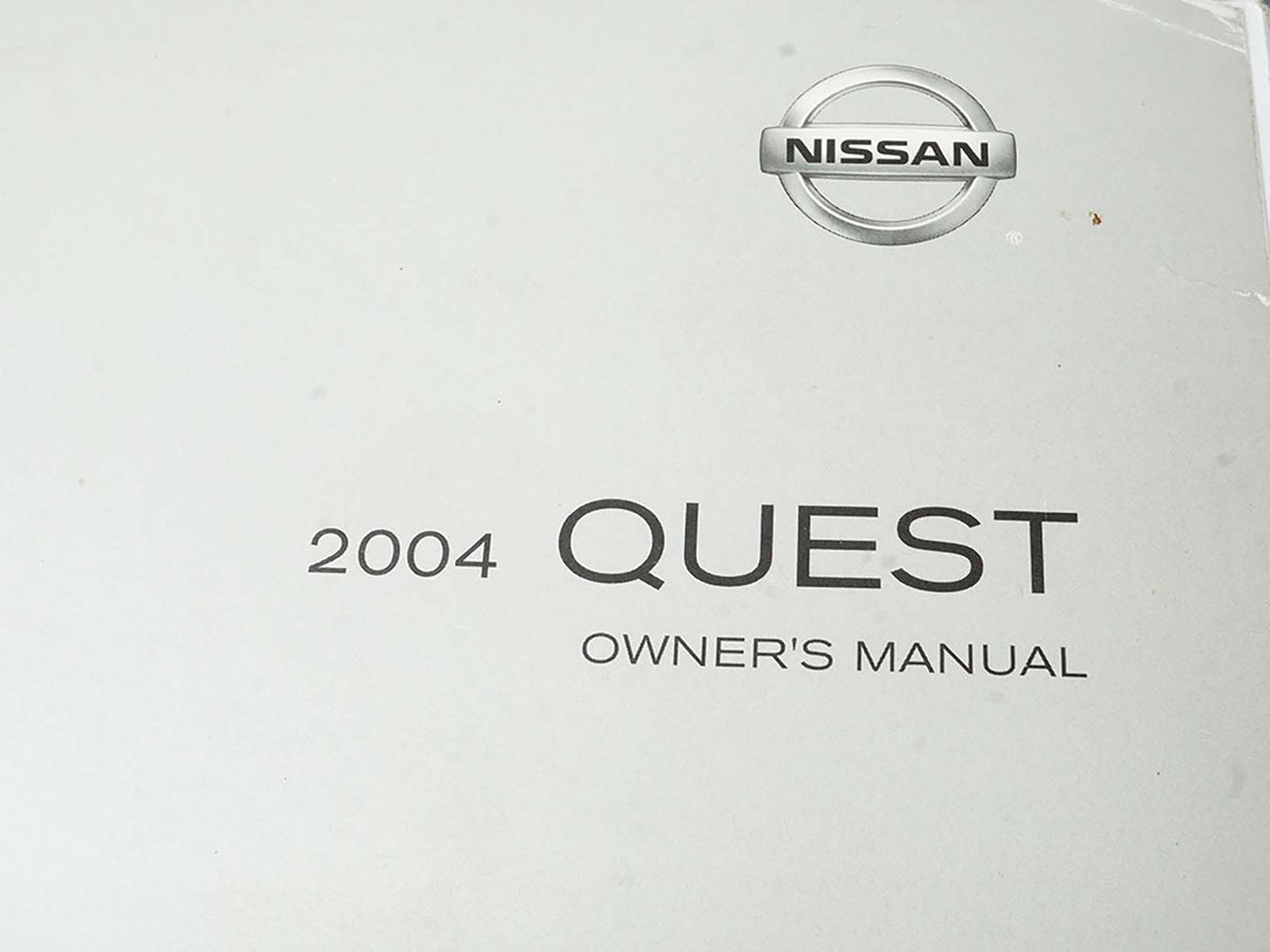 2004 Nissan Quest Manual Owners Drivers Operator Information Books W Case OEM