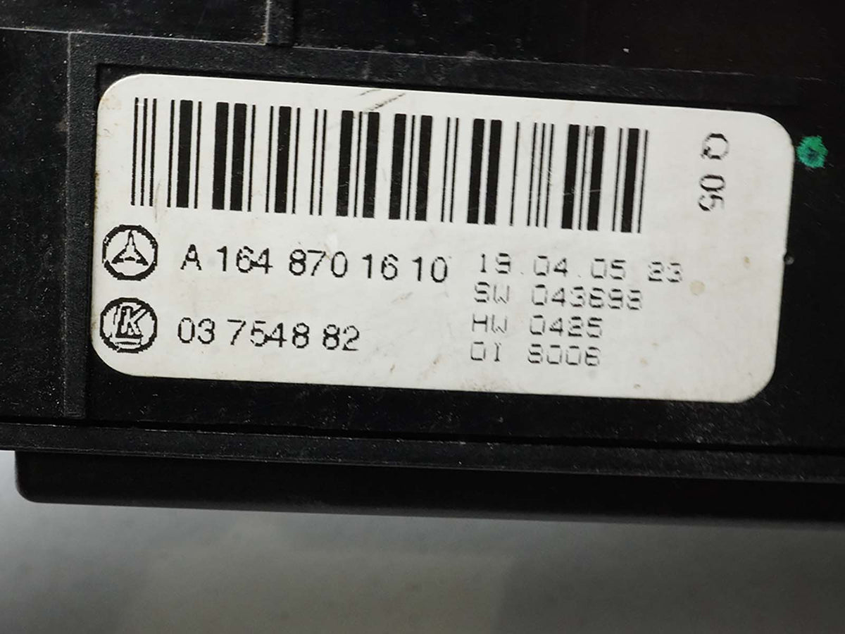 2006 - 2011 Mercedes Benz Ml W164  Hazard Esp Off Seat Heater Cool Comfort Sport