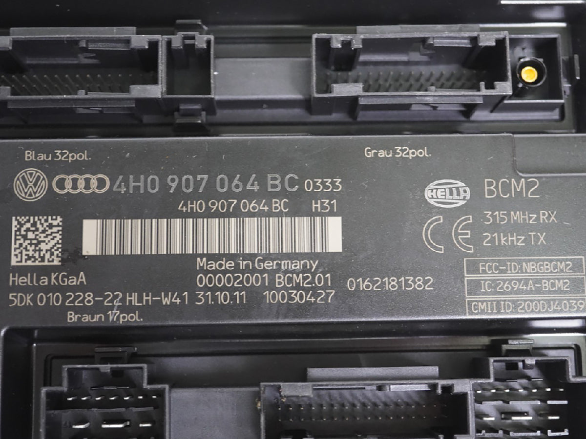 2012 - 2015 Audi A7 4G Bcm Body Comfort Control Module Unit 4H0907064Bc OEM