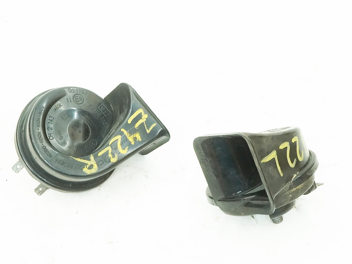 10-11 Mercedes E350 E550 C207 Horn Signal Pitch Alarm High Low Tone Set Of 2 OEM