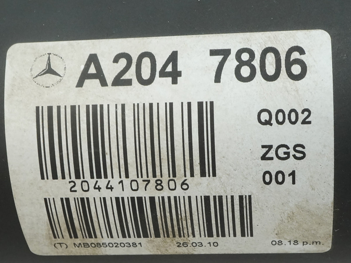 10-11 Mercedes E350 C207 Rwd Drive Shaft Propeller Cardan Rear A2044107806 OEM