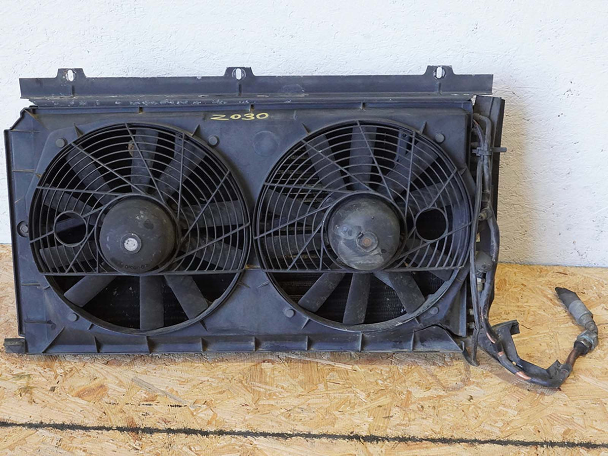 1990 - 2002 Mercedes Sl500 R129 Radiator Condenser Fan Electric Motor Shroud