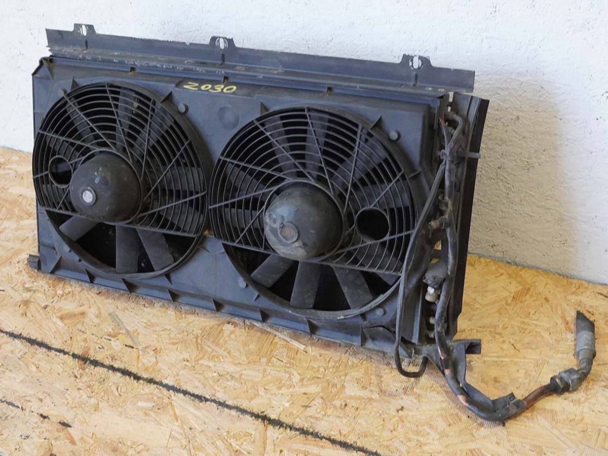1990 - 2002 Mercedes Sl500 R129 Radiator Condenser Fan Electric Motor Shroud