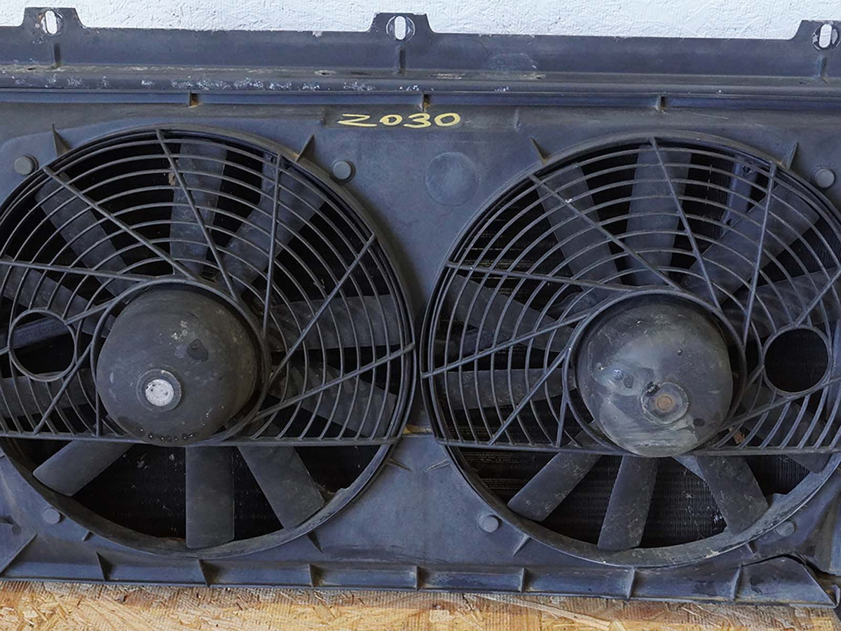 1990 - 2002 Mercedes Sl500 R129 Radiator Condenser Fan Electric Motor Shroud