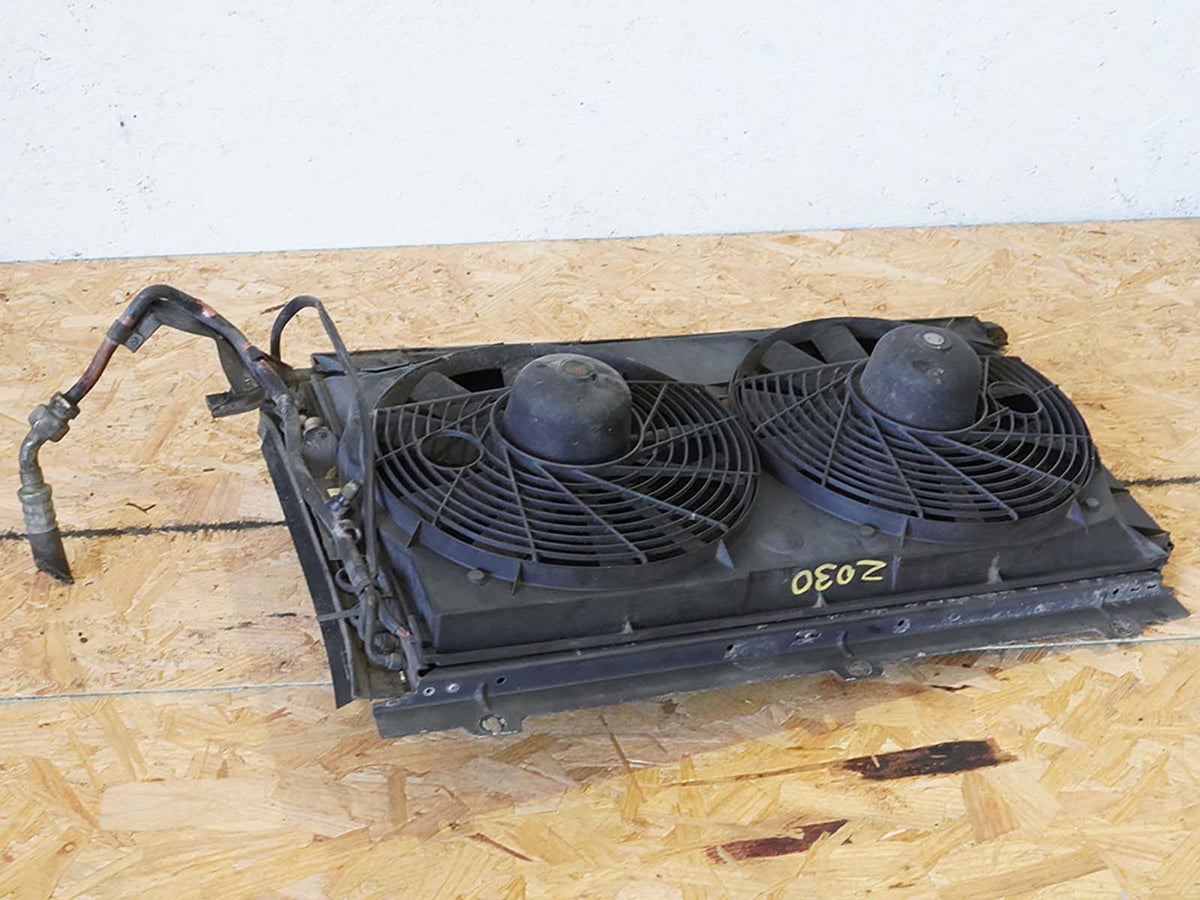 1990 - 2002 Mercedes Sl500 R129 Radiator Condenser Fan Electric Motor Shroud