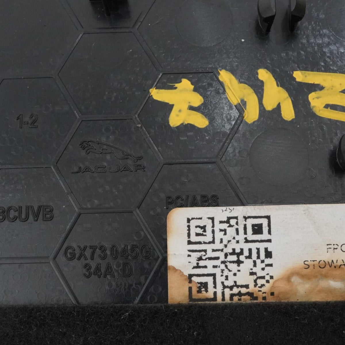 16-21 Jaguar XF X260 Front Rubber Storage Compartment Tray GX73045G34AD OEM