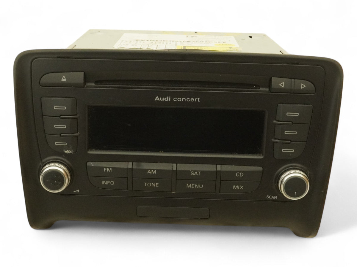 08-09 Audi TT Mk2 Audio Radio Player Am Fm Receiver Monitor Unit 7647009380 OEM