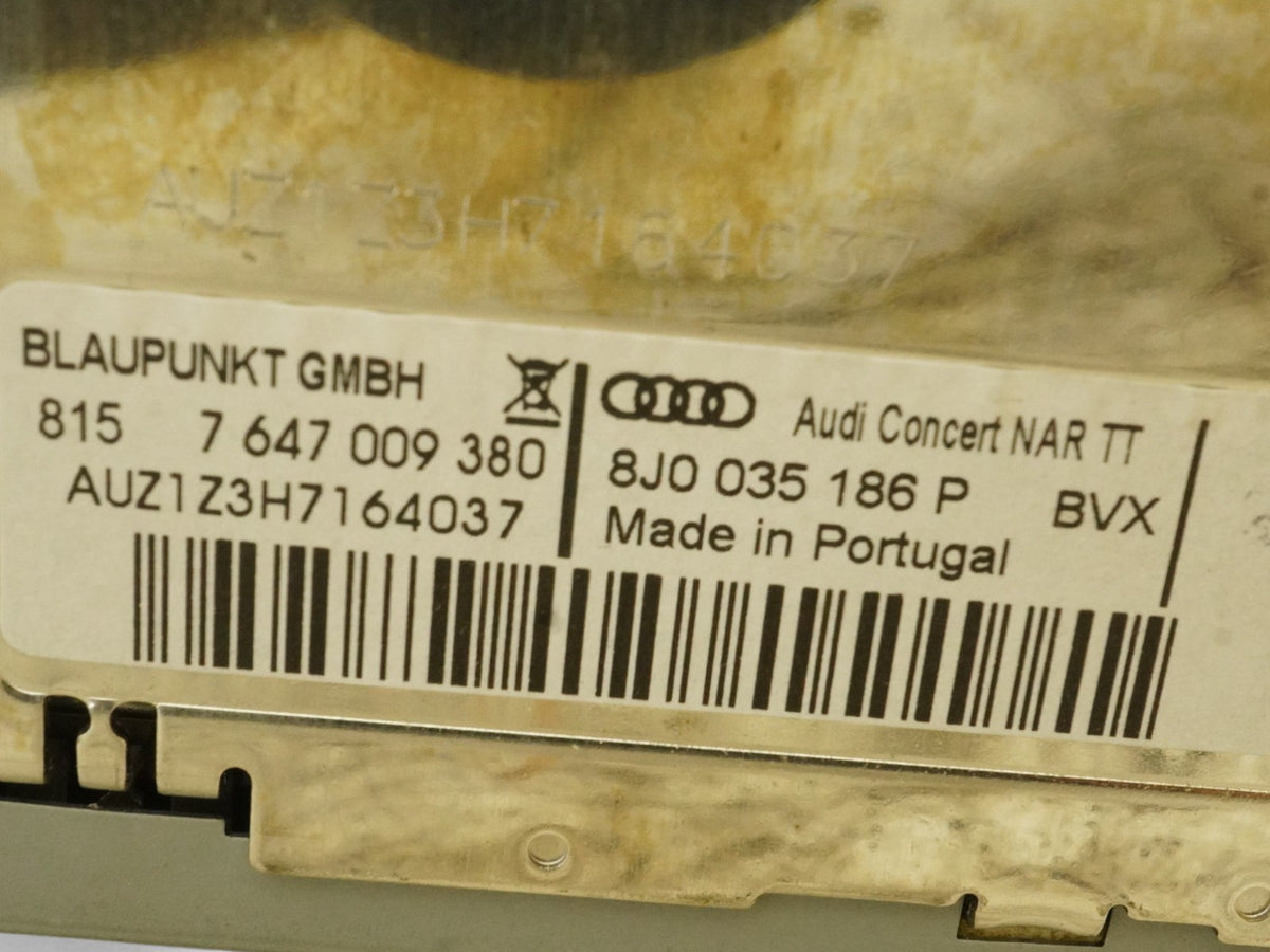 08-09 Audi TT Mk2 Audio Radio Player Am Fm Receiver Monitor Unit 7647009380 OEM