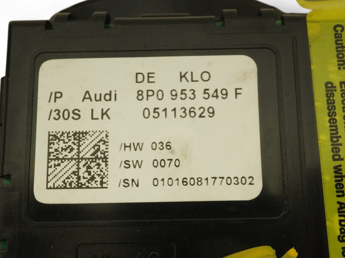 08-09 Audi TT Mk2 Column Switch Turn Signal Headlight Cruise Control Unit OEM