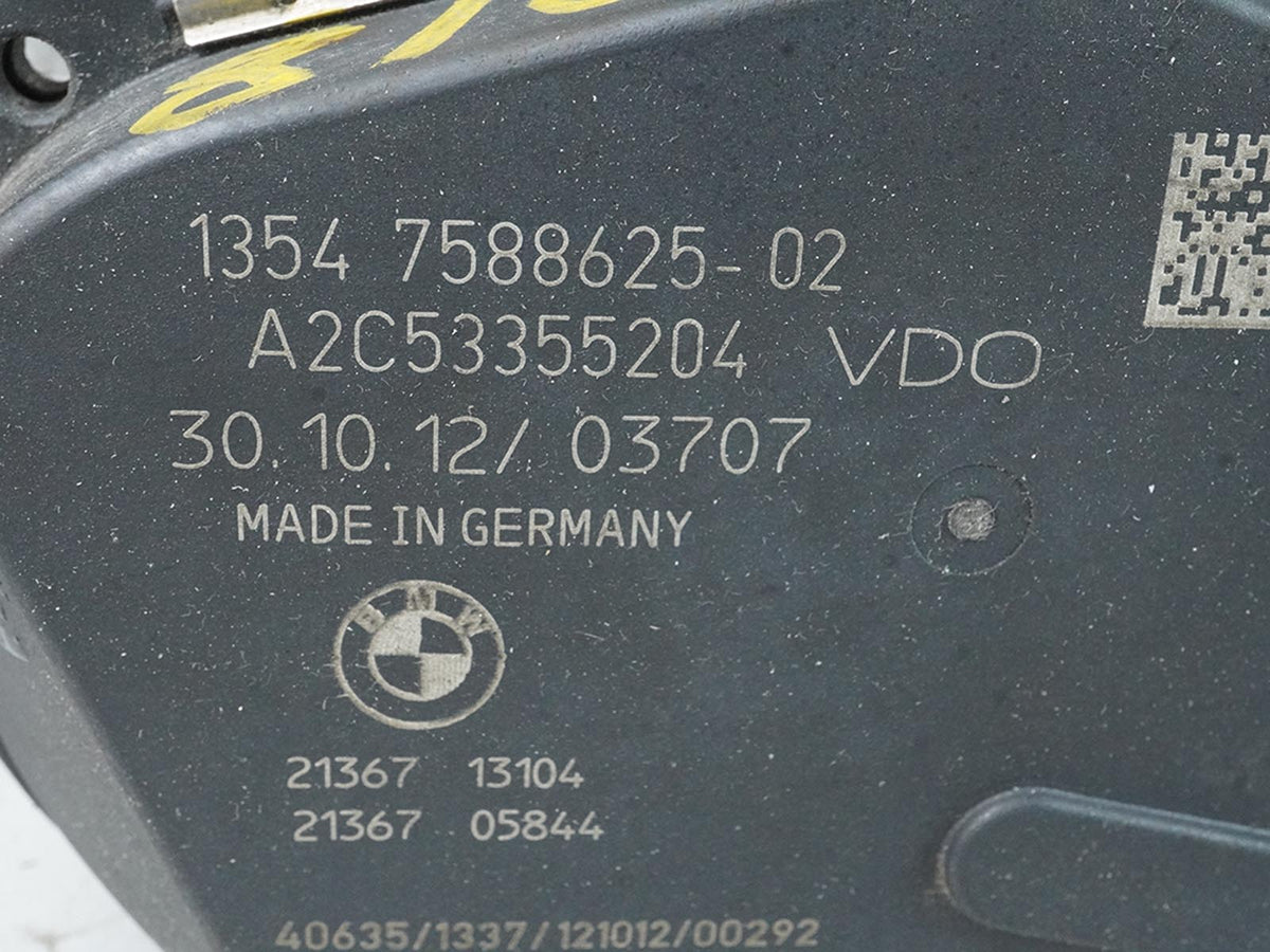 2012 - 2016 Bmw 5 Series F10 528Ix 2.0L ThroTTle Body Valve  A2C53355204 OEM