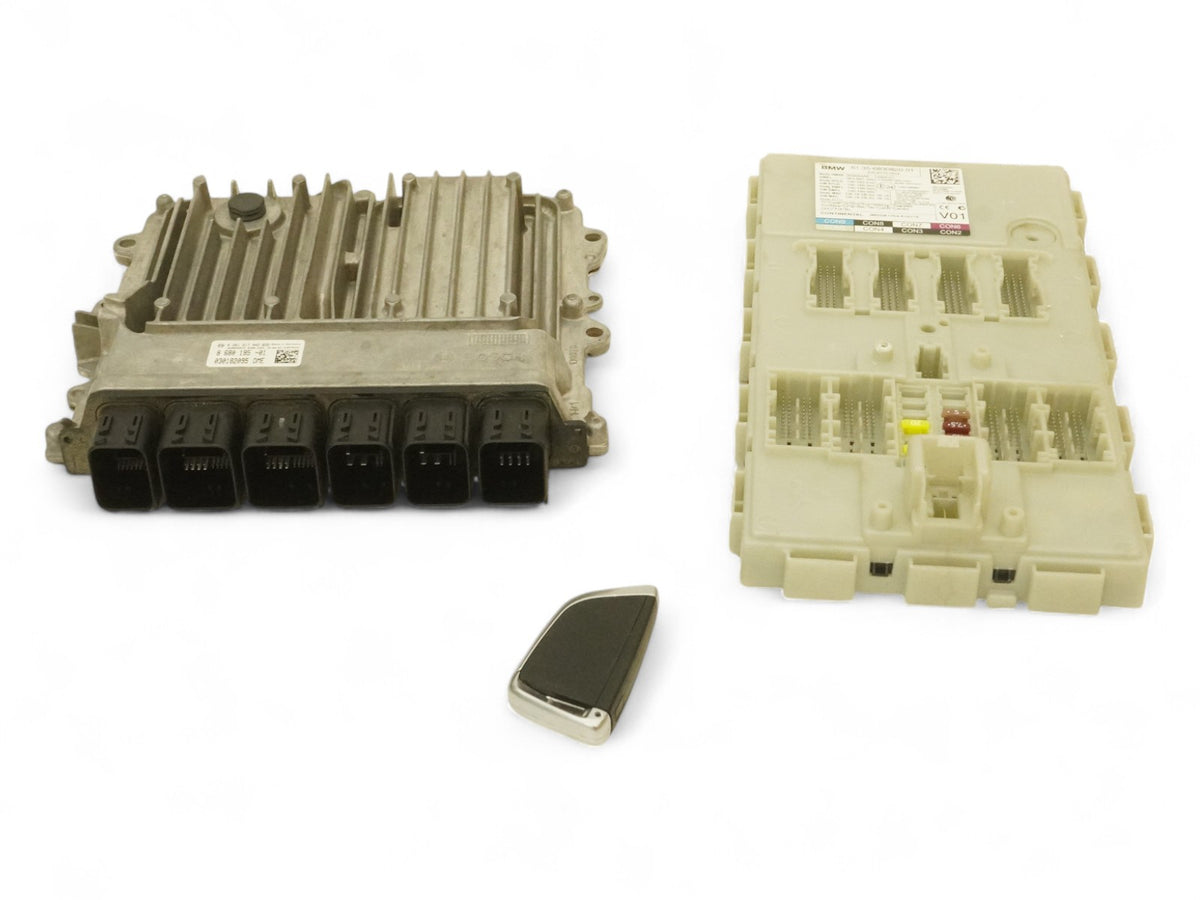 16-18 Bmw 7 Series G11 740I 3.0L Ecu Body Bcm Engine Control Module Key Set OEM