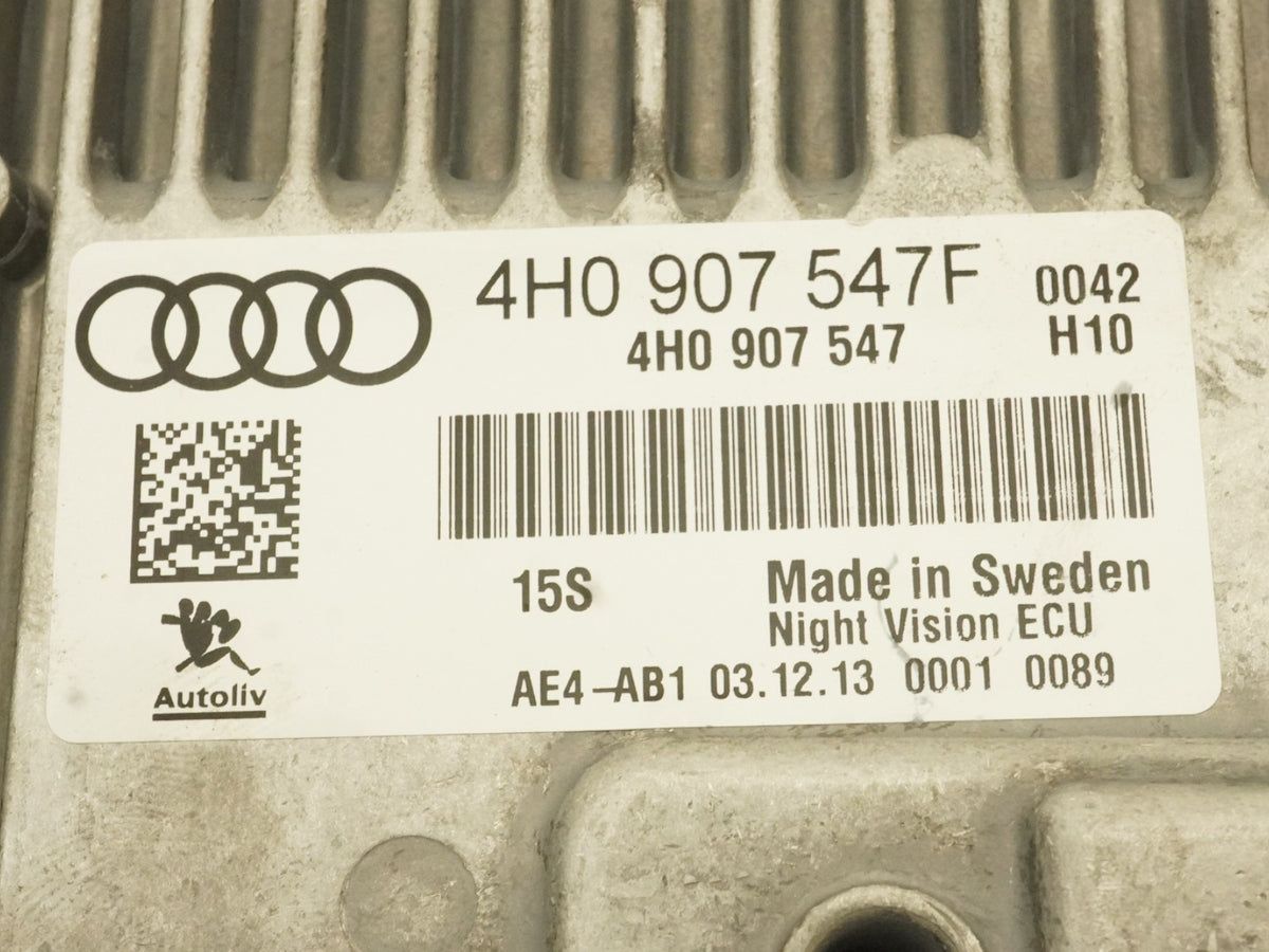 2012-2015 Audi Rs7 S7 A7 4G Assist Night Vision Control Module 4H0907547F OEM