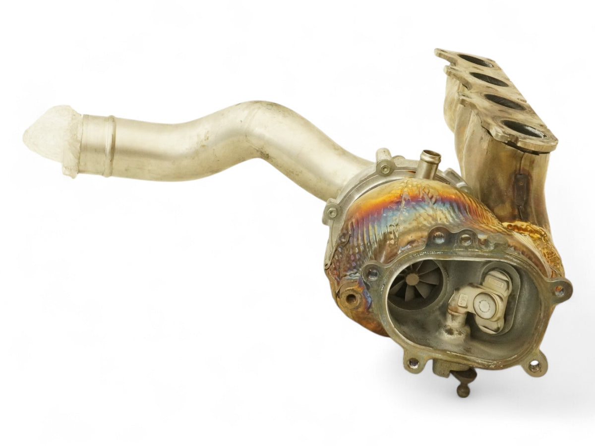 14-17 Audi Rs7 4G 4.0L Turbocharger Engine Motor W Exhaust Manifold Left OEM