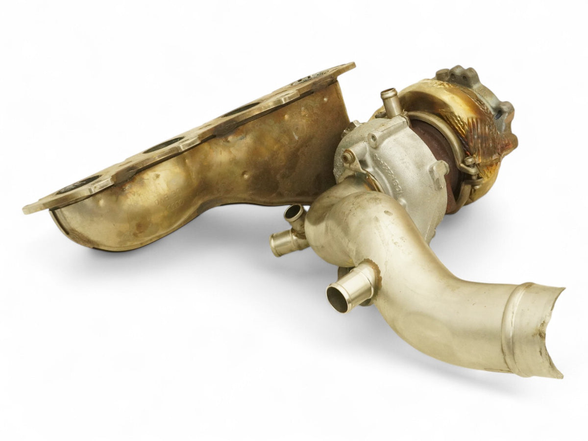 14-17 Audi Rs7 4G 4.0L Turbocharger Engine Motor W Exhaust Manifold Left OEM