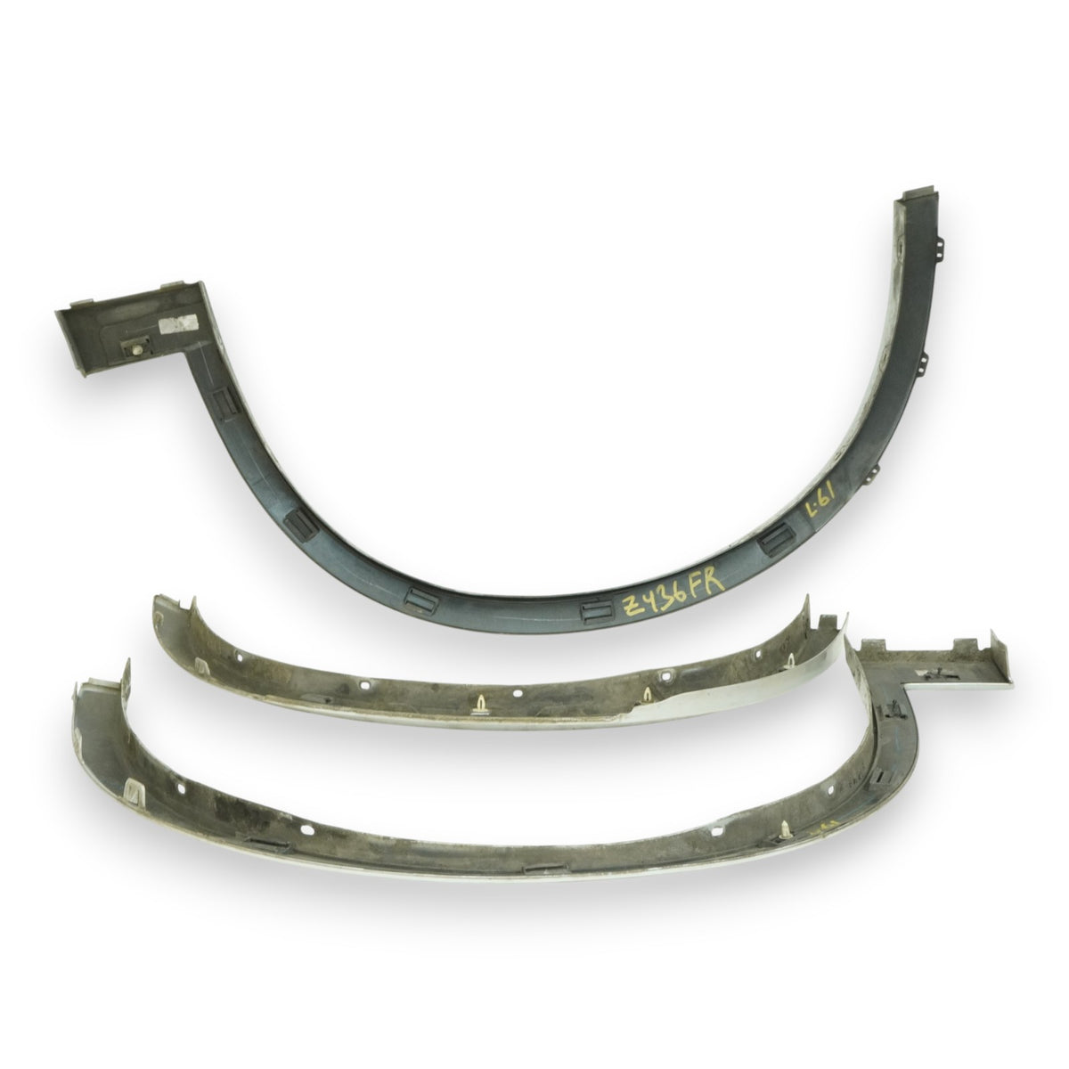 11-17 BMW X3 F25 M Package Wheel Arch Fender Flare Molding Set of 3 Silver 354