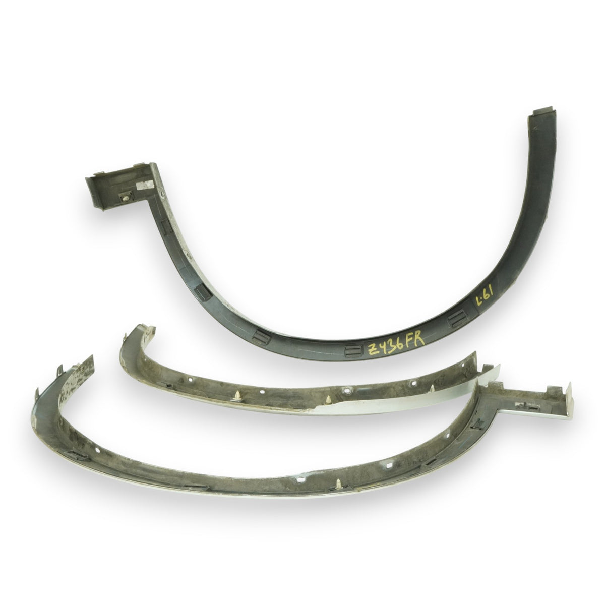 11-17 BMW X3 F25 M Package Wheel Arch Fender Flare Molding Set of 3 Silver 354