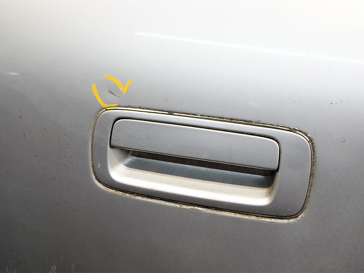 95-00 Lexus LS400 XF20 Rear Left Exterior Door Panel W Handle 6700450904 OEM