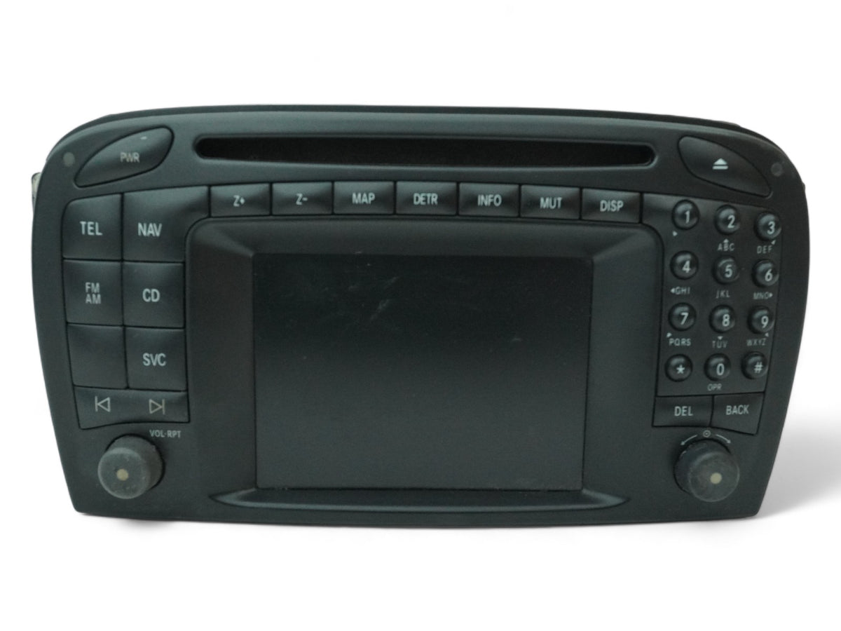 03-05 Mercedes Benz SL500 Display Screen Navigation Head Unit AM FM 8618001123