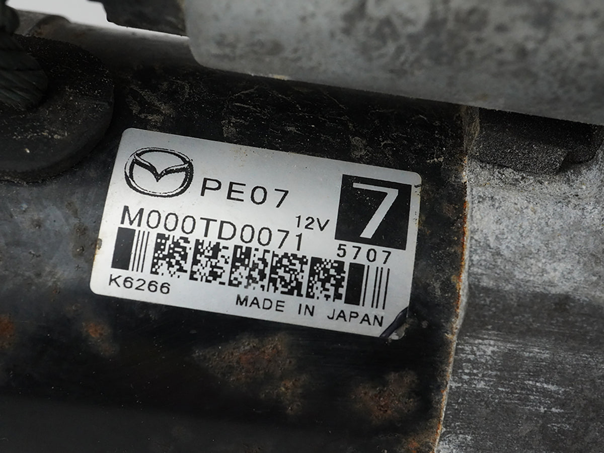 2012 - 2013 Mazda 3 2.0L Starter Motor Engine Ignition Unit M000Td0071 OEM