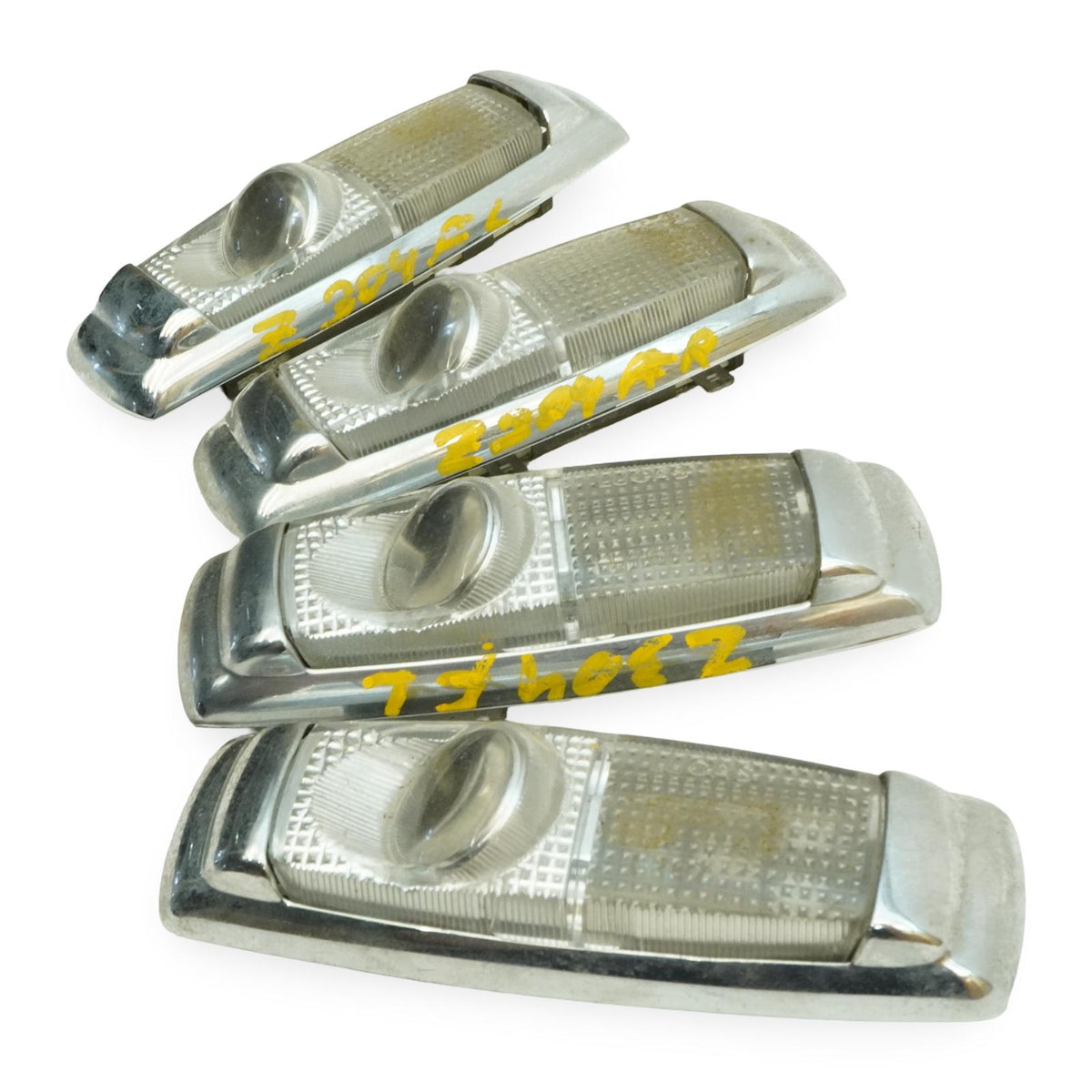 88-90 Bentley Mulsanne S Overhead Roof Console Dome Light Lamp Set of 4 OEM