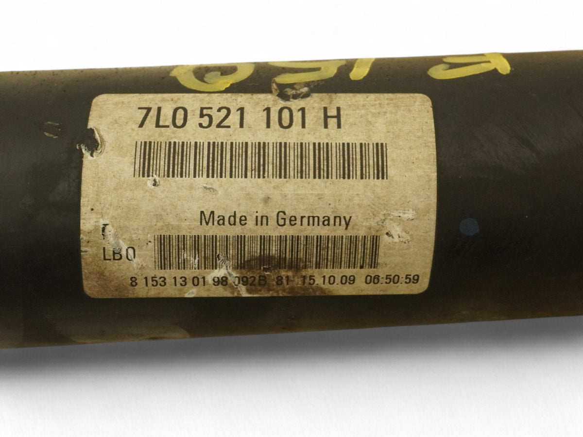 07-10 Audi Q7 4L QuaTTro Drive Shaft Cardan Propeller Front 7L0521101H OEM