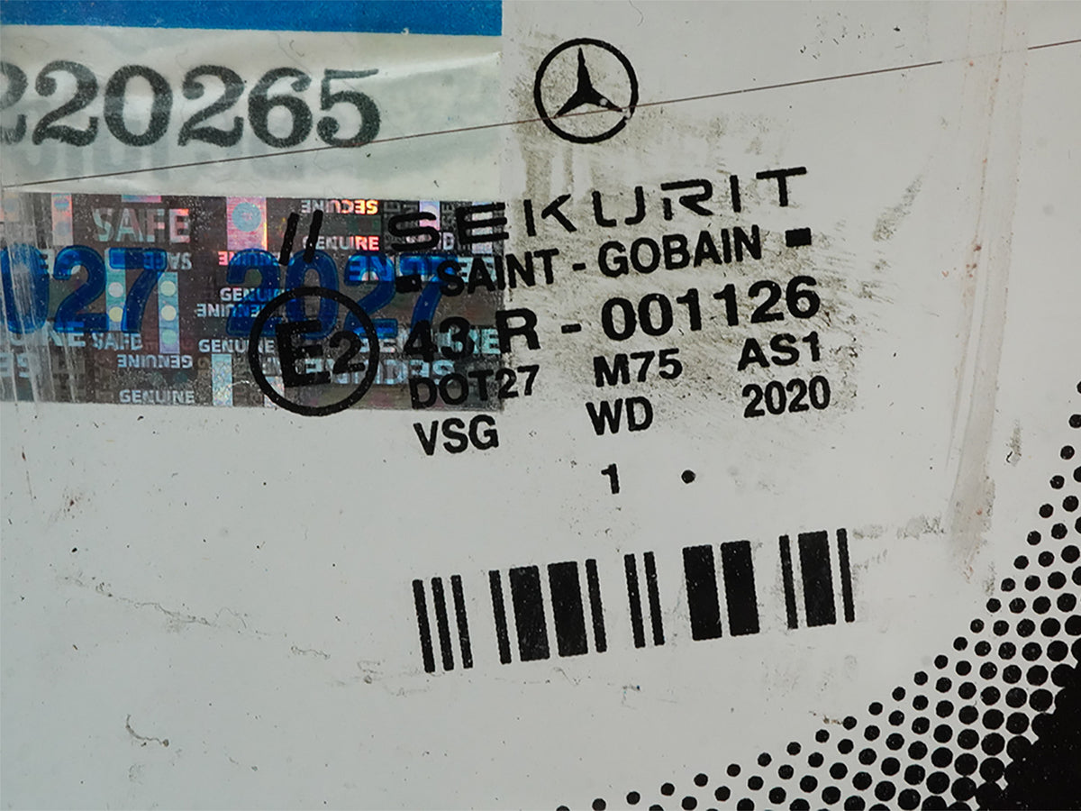 03-04 Mercedes SL500 SL600 SL55 R230 Front Windshield Glass Window 2306700101