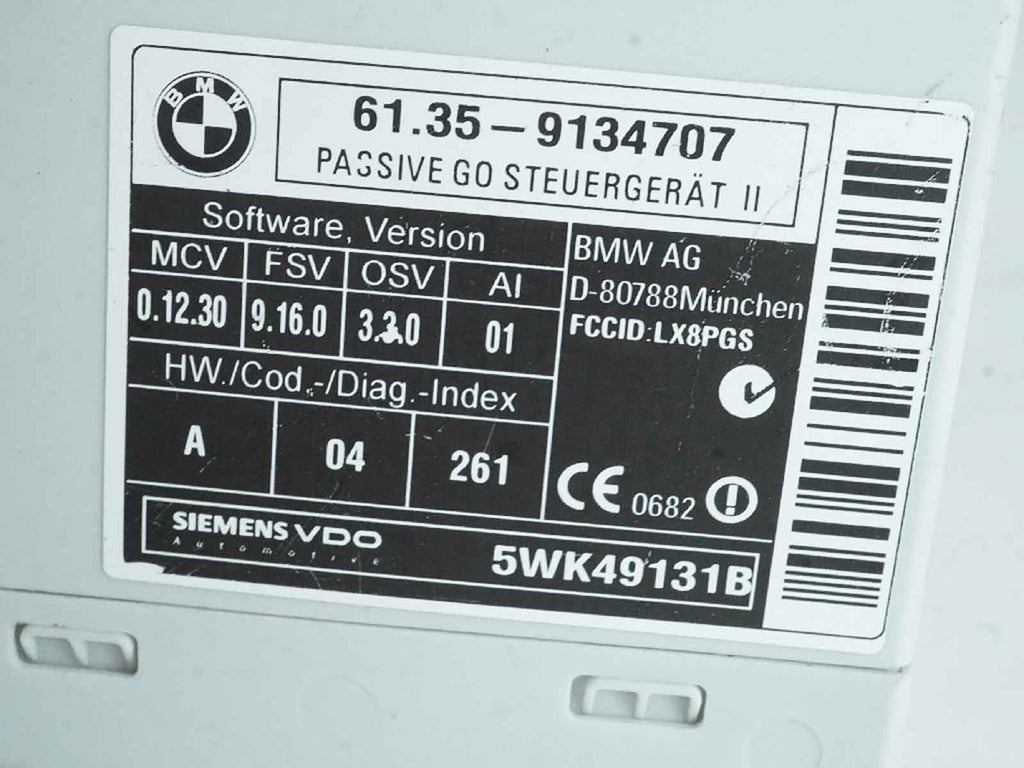  2007 - 2010 BMW M6 E63 E64 KEYLESS ENTRY PASSIVE GO CONTROL MODULE UNIT OEM, used