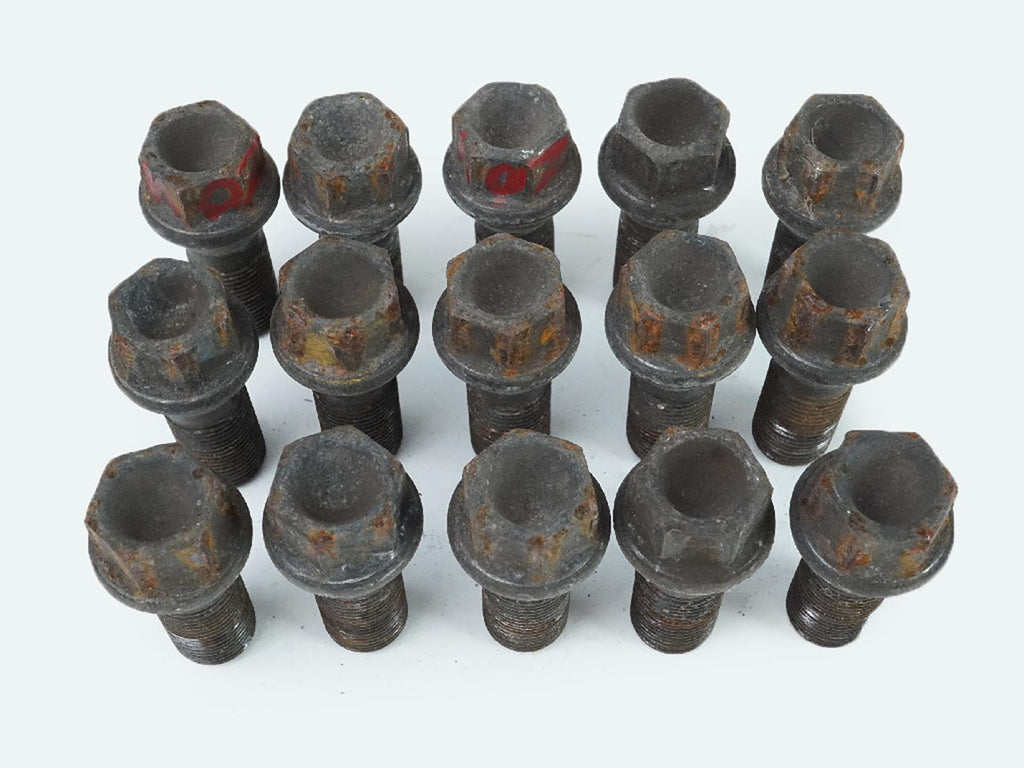  2011 - 2016 BMW 5 SERIES F10 BOLT LUG NUTS STANDARD WHEEL RIM SET OF 15 OEM, price