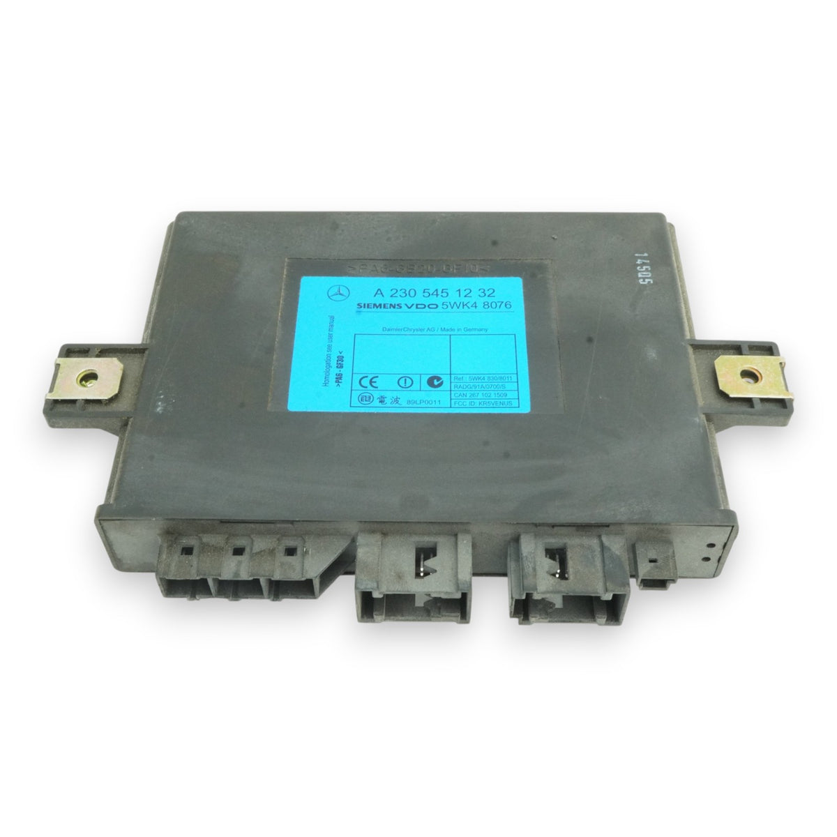 00-06 Mercedes S500 W220 Keyless Ignition Entry Control Module A2305451232 OEM