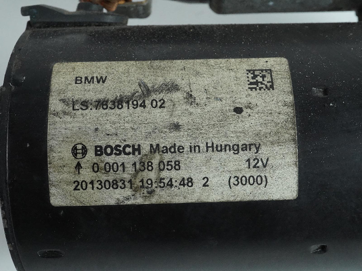 2012 - 2015 Bmw X1 E84 2.0L S Drive28I Starter Motor Engine Ignition 7638194 OEM