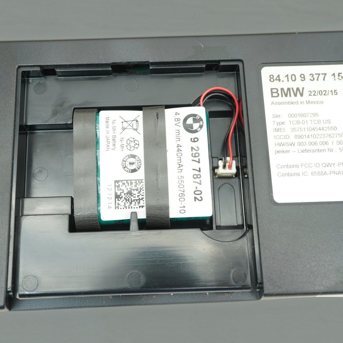 14-16 BMW X5 F15 Bluetooth Telematics Communication Control Module 937715101 OEM