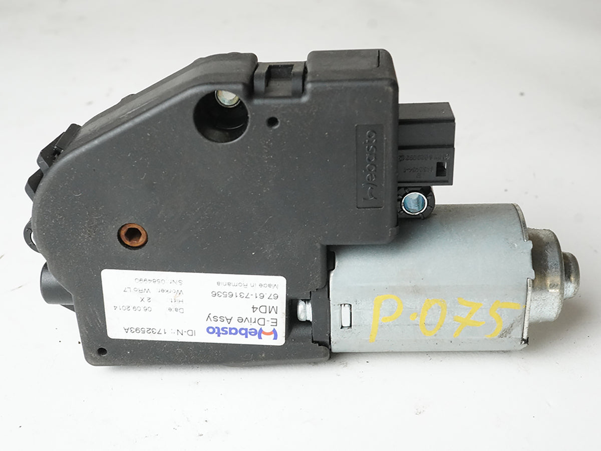 2012 - 2018 Bmw 3 Series F30 328 320 335 Roof Moonroof Sunroof Sliding Motor