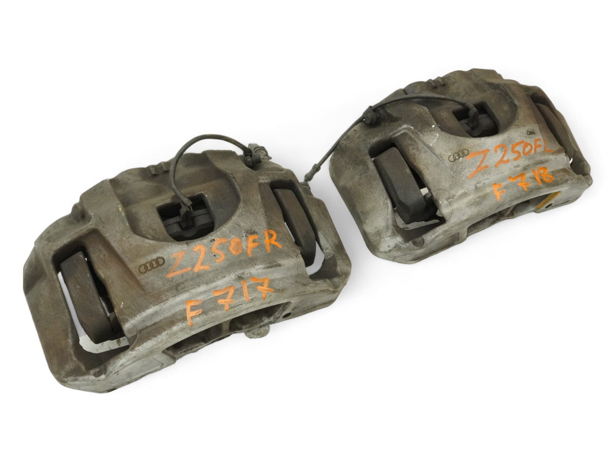2011 - 2014 Audi A8 D4 Caliper Brake Stop W Pads Front Left Right Set Of 2 OEM