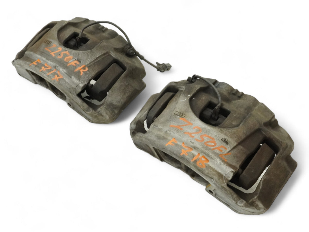 2011 - 2014 Audi A8 D4 Caliper Brake Stop W Pads Front Left Right Set Of 2 OEM