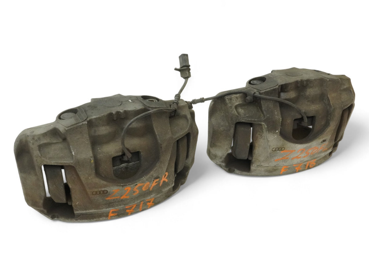 2011 - 2014 Audi A8 D4 Caliper Brake Stop W Pads Front Left Right Set Of 2 OEM