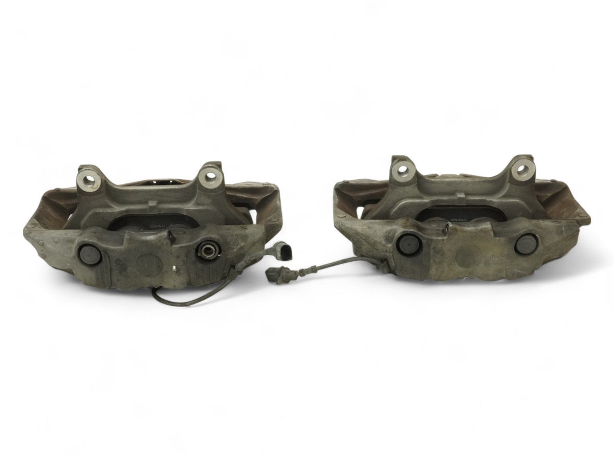 2011 - 2014 Audi A8 D4 Caliper Brake Stop W Pads Front Left Right Set Of 2 OEM