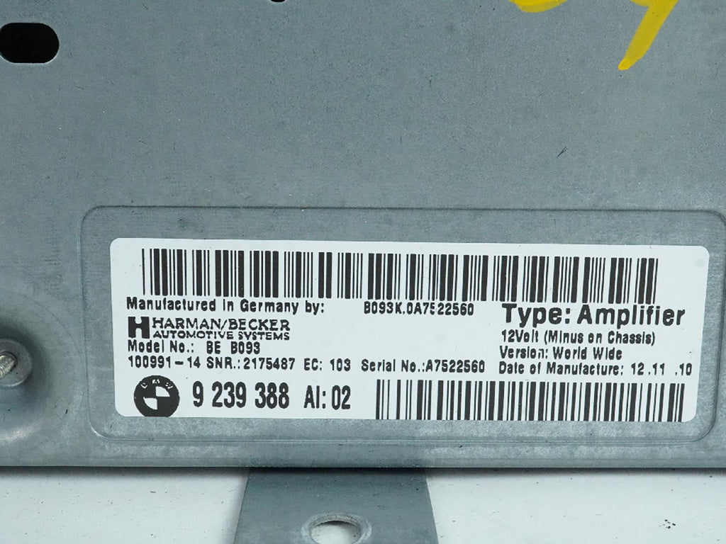 2011 BMW 5 SERIES F10 AMP AMPLIFIER AUDIO STEREO SOUND HIFI PROFESSIONAL SYSTEM, price